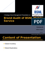 Brand Audit of BSNL Mobile Service