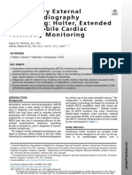 2021-Ambulatory External Electrocardiography Monitoring - Holter - Extended Holter - Mobile Cardiac Telemetry Monitoring