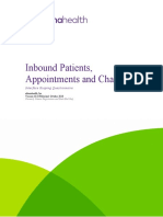 Inbound Patients, Appointments and Charges: Interface Scoping Questionnaire