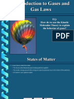 Intro To Gases and Gas Laws