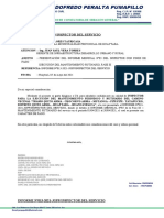 Informe Mantenimiento Rutinario