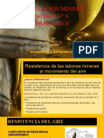 Ventilacion Minera Sesión #6 FIMM 2020 II: Docente: Ing. Rubén Rivera Chávez