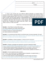 Interpretacao de Texto Natal de Rei 7º Ano Respostas