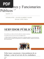 Servidores y Funcionarios Públicos Exposicion