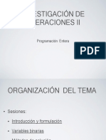 Programación Entera