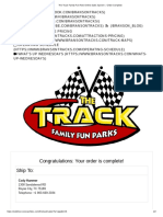 The Track Family Fun Park Online Sales System - Order Complete