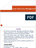 International Human Resources Management