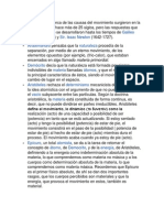 Las Cuestiones Acerca de Las Causas Del Movimiento Surgieron en La Mente Del Hombre Hace Más de 25 Siglos