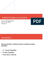 Artificial Inteligence Presentation: Name: Saif Rakib Hasan ID: 181-15-10789 Section: E