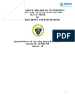 Lab Manual For System Software, VTU