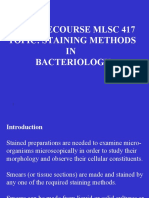 COURSE MLSC 417 Staining in Bacteriology