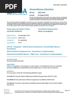 Airworthiness Directive: Dassault Aviation Falcon 7X Aeroplanes