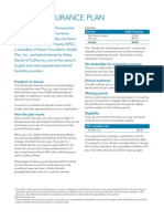 Kaiser Permanente California Dental Insurance Plan Brochure KPIF 2011