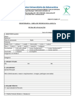 Ficha de Avaliacao Area de Neurologia Adulta. 2018