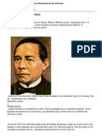 Breve Biografia de Benito Juarez Benemerito de Las Americas