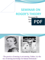 Seminar On Roger'S Theory: Presented BY: Ranjana Sharma M.Sc. (N) 1 Year