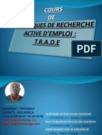 Cours de Techniques de Recherche Active D'emploi - Trade by Lucien Tolla