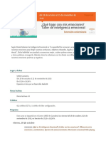 ¿Qué Hago Con Mis Emociones? Taller de Inteligencia Emocional