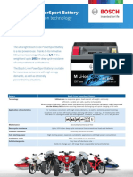 Bosch Li-Ion PowerSport Battery Flyer