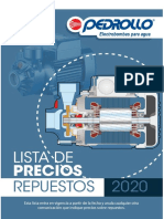 Lista de Precios Repuestos 2020