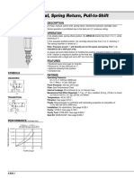 MP08-30 Manual, Spring Return, Pull-to-Shift: Directional Valves