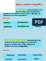 Acento Prosódico y Ortográfico