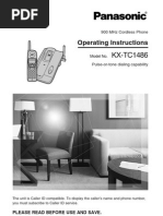 KX-TC1486: Operating Instructions