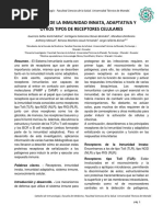 Receptores de La Inmunidad Innata, Adaptativa y Otros Tipos de Receptores Celulares