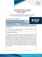 Guía de Actividades y Rúbrica de Evaluación - Unidad 3 - Tarea 3 - Introducción A La Mecánica Cuántica