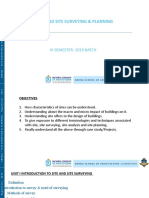 Unit 2 - Site Analysis - AR8322 Site Surveying & Planning