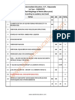 Board of Intermediate Education, A.P., Vijayawada 1st Year - CHEMISTRY Modified Weightage of Marks (Blue-Print) According To Academy Text Book