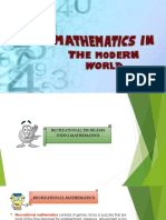 Lesson 3. Recreational Mathematics