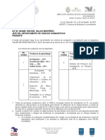 Oficio Criterios de Evaluación. Taller de Investigación II. C.P.