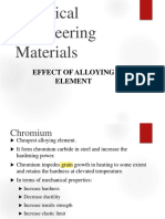 Engg - Materials - Effect of Alloying Element