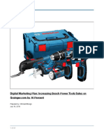 Digital Marketing Plan: Increasing Bosch Power Tools Sales On