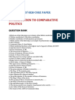 MCQ BA Politics-Core-Comparative Politics