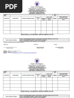 Individual Learning Monitoring Plan