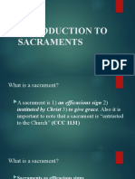 Introduction To Sacraments