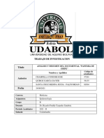 Resumen y Analisis de Pandemia LA GRIPE - Grupo B - Epidemiología