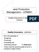 Apparel Production Management - APM505 Final