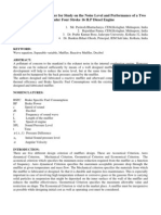 Design of Reactive Muffler For Study On The Noise Level and Performance of A Two Cylinder Four Stroke 16 H.P Diesel Engine