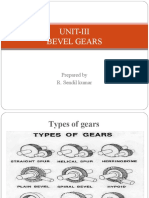 Unit-Iii Bevel Gears: Prepared by R. Sendil Kumar