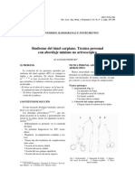 Síndrome Del Túnel Carpiano - Técnica Personal Con Abordaje Mínimo No Artroscópico