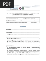 El Ejercicio Legitimo de Un Derecho Como Causa de Justificacion en El Derecho Penal