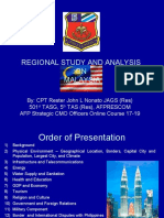 Malaysia Regional Area Study