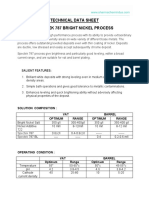 Technical Data Sheet Spectek 787 Bright Nickel Process: Salient Features