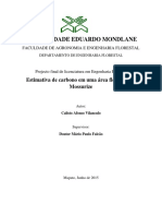 Universidade Eduardo Mondlane: Estimativa de Carbono em Uma Área Florestal em Mossurize