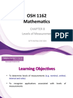 Chapter 8 - Levels of Measurement