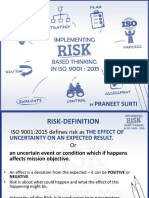 Risk Based Thinking For HLS - Praneet Surti