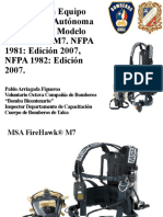 Capacitación Equipo Respiración Autónoma (ERA) MSA, Modelo FireHawk